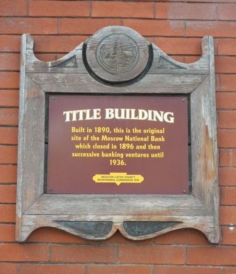 Title Building Marker. Click for full size. Title Building Marker image. Click for full size.