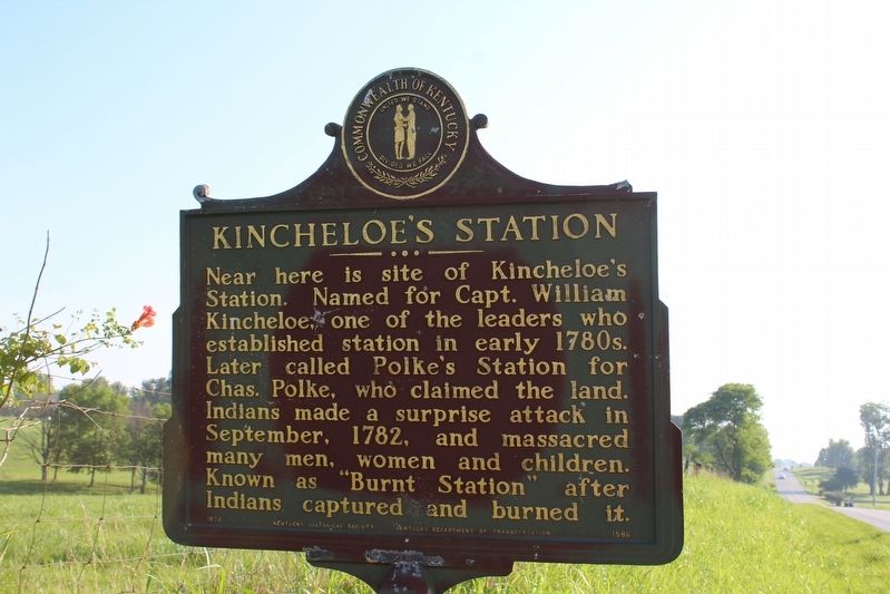 Kincheloe's Station Marker image. Click for full size.