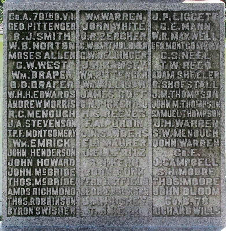 Decatur Civil War Monument Marker image. Click for full size.