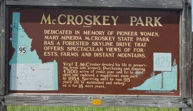 McCroskey Park Marker image. Click for full size.
