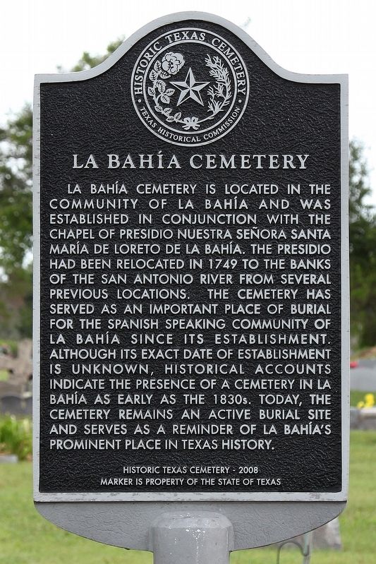 La Baha Cemetery Marker image. Click for full size.