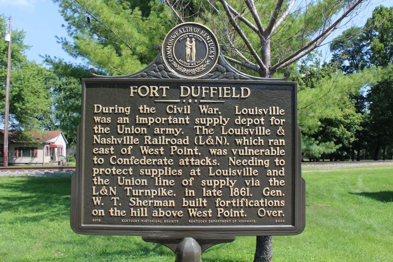 Fort Duffield Marker (Side 1) image. Click for full size.
