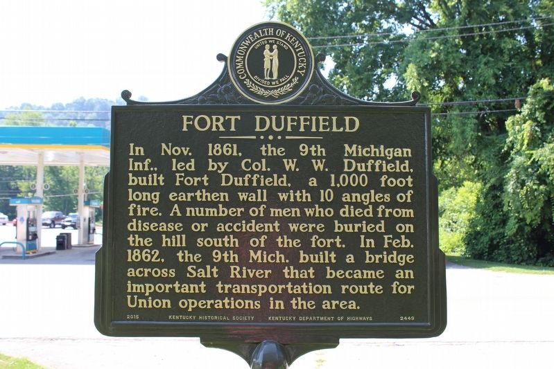 Fort Duffield Marker (Side 2) image. Click for full size.