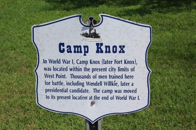 Camp Knox Marker image. Click for full size.
