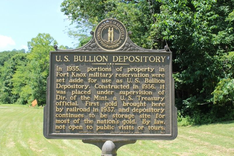 U.S Bullion Depository Marker image. Click for full size.