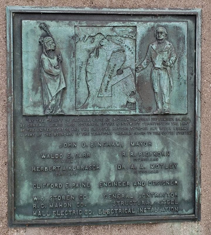 Treaty of Saginaw Marker image. Click for full size.