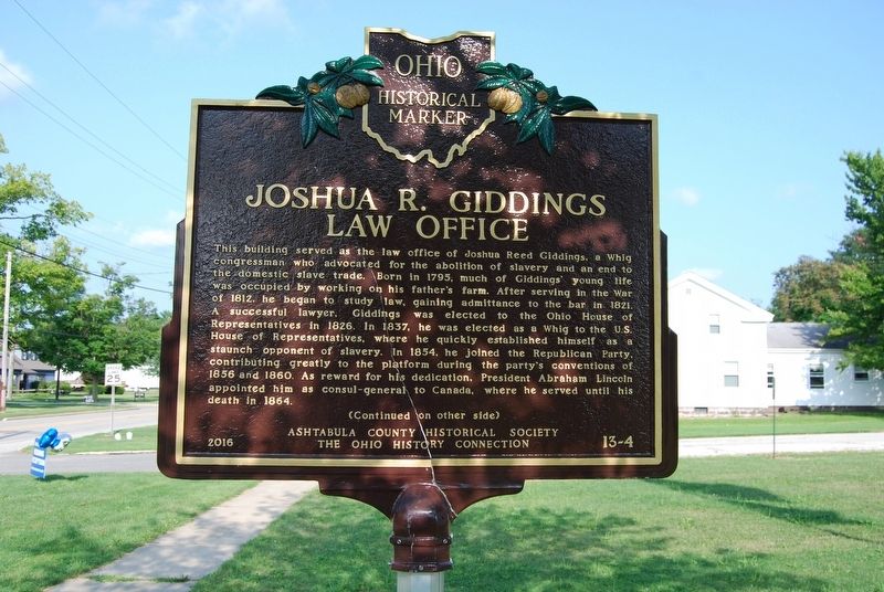 Joshua R. Giddings Law Office Marker image. Click for full size.