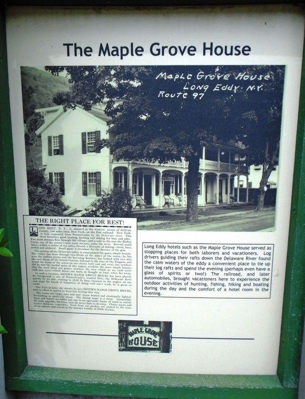 The Maple Grove House Marker image. Click for full size.