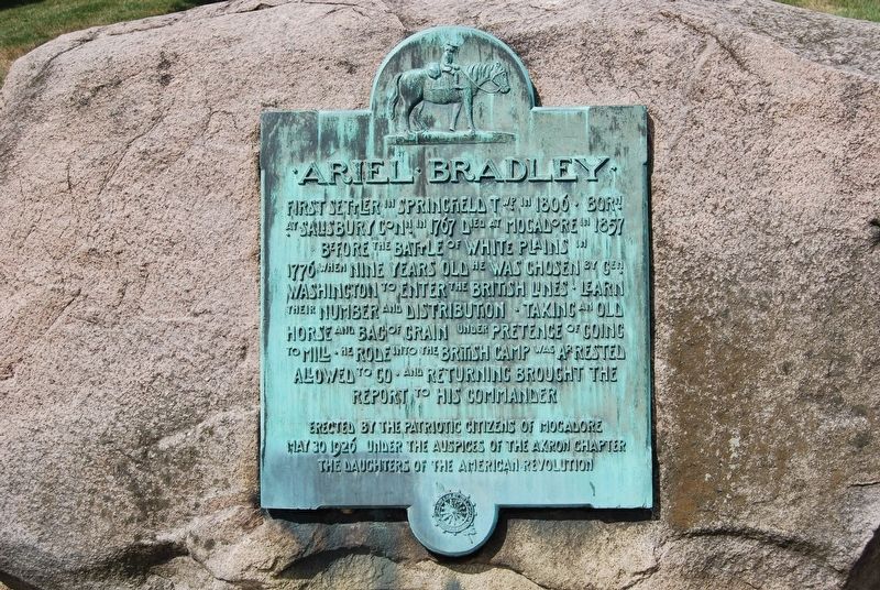 Ariel Bradley Marker. Click for full size. Ariel Bradley Marker image. Click for full size.