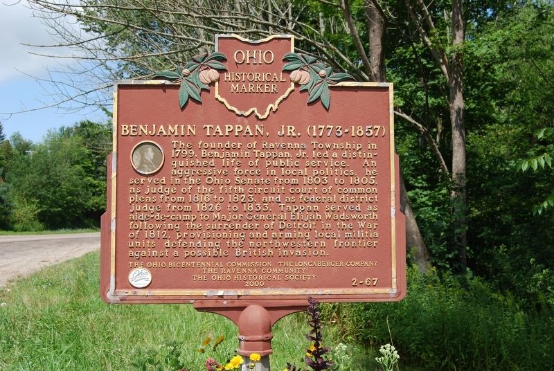Benjamin Tappan, Jr. Marker image. Click for full size.