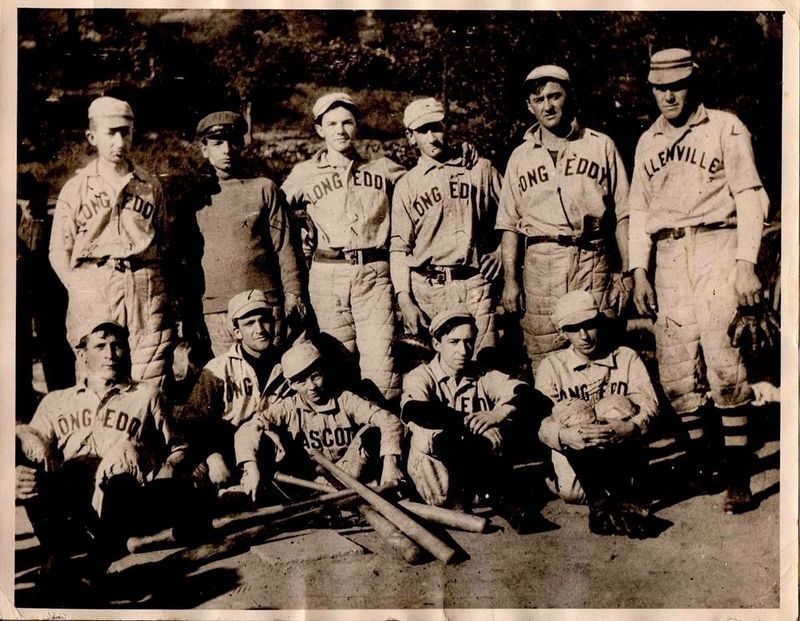 Long Eddy Baseball Team Photo on Marker image. Click for full size.