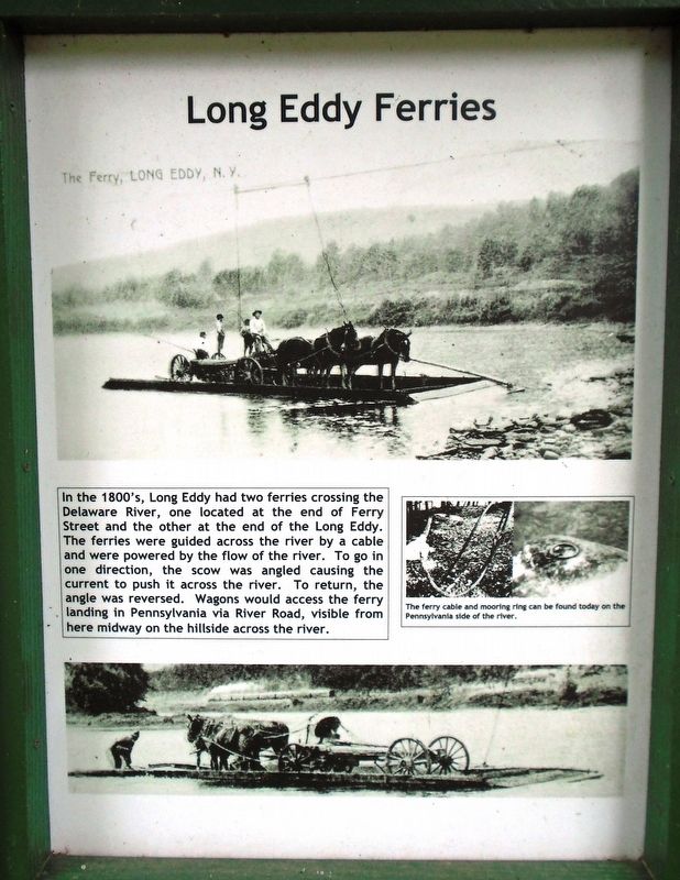 Long Eddy Ferries Marker image. Click for full size.