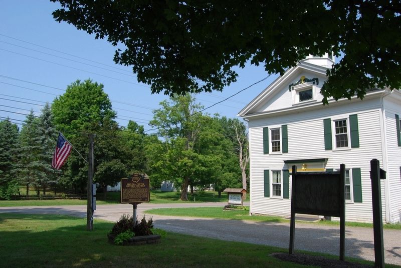 Mantua Center Historic District Marker. Click for full size. Mantua Center Historic District Marker image. Click for full size.