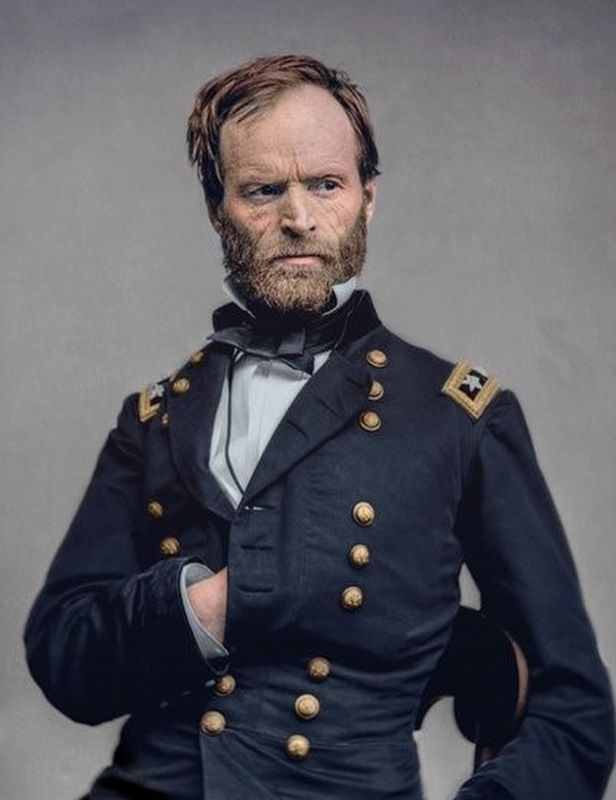 Gen. William T. Sherman, U.S.A.. Click for full size. Gen. William T. Sherman, U.S.A. image. Click for full size.