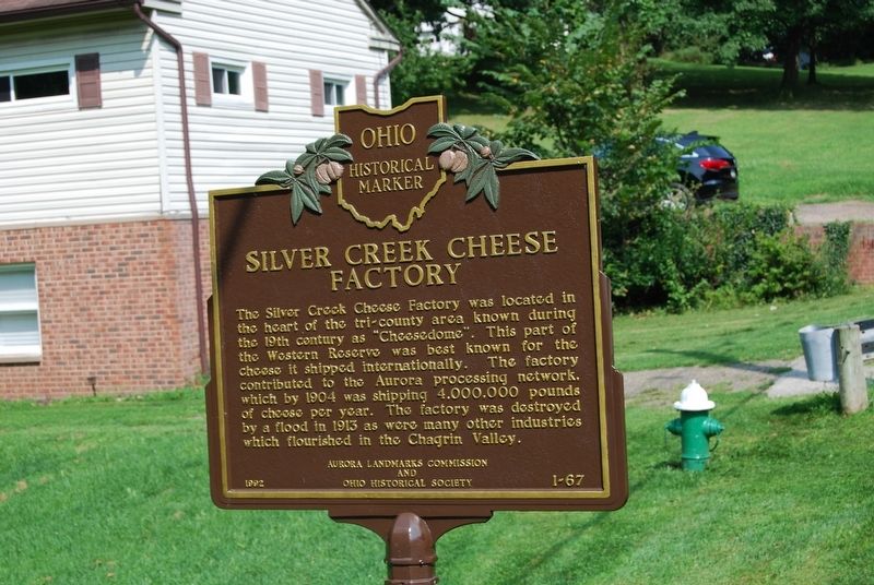 Silver Creek Cheese Factory Marker image. Click for full size.