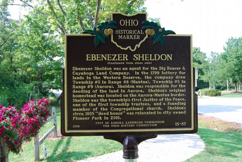 Ebenezer Sheldon Marker image. Click for full size.