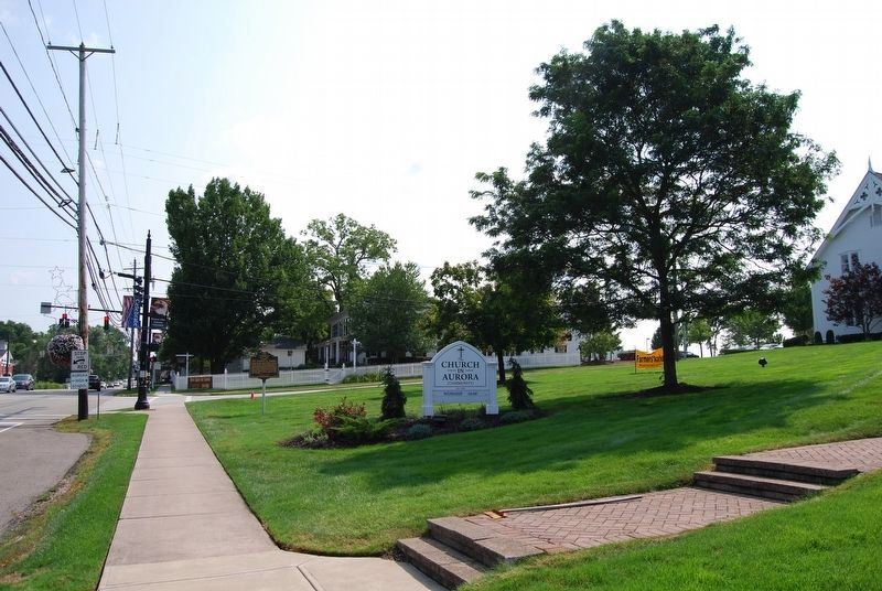 The Church In Aurora Marker image. Click for full size.