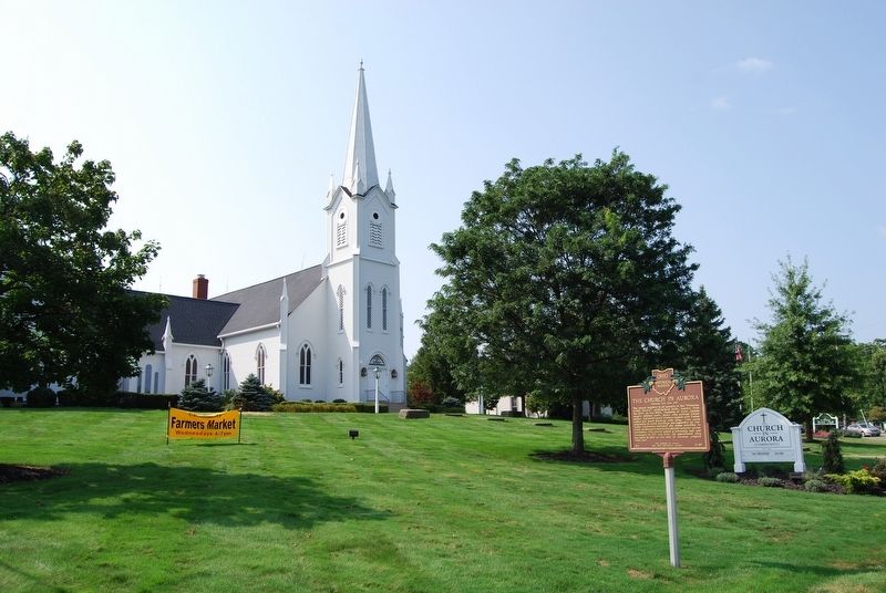 The Church In Aurora Marker image. Click for full size.