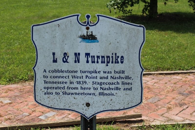 L&N Turnpike Marker. Click for full size. L&N Turnpike Marker image. Click for full size.