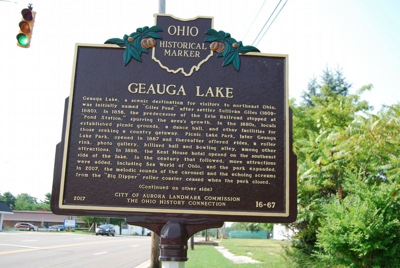 Geauga Lake Marker image. Click for full size.