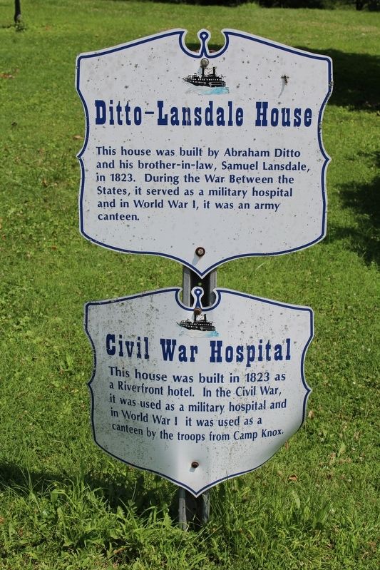 Ditto-Lansdale House / Civil War Hospital Marker image. Click for full size.