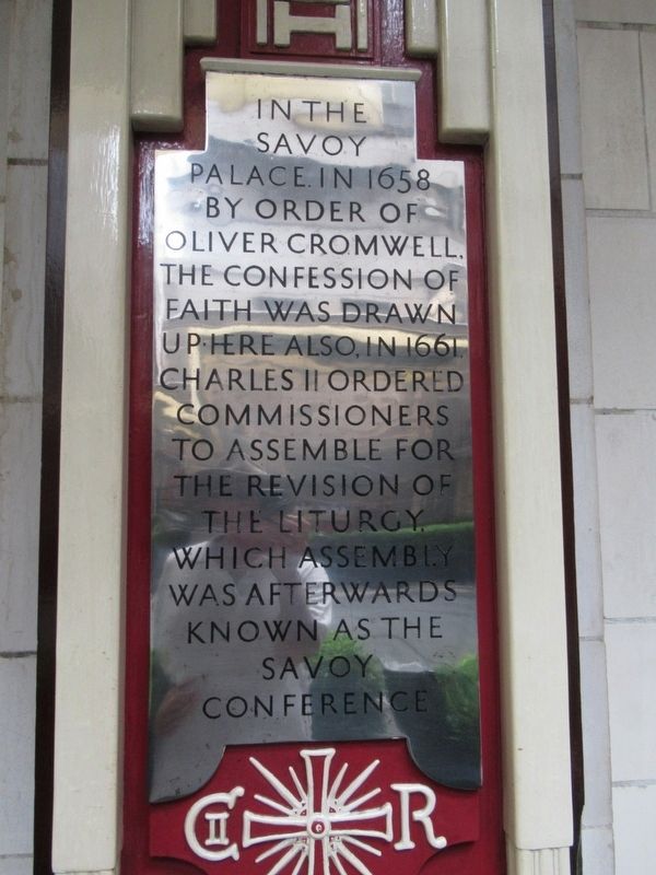 Palace of the Savoy Marker. Click for full size. Palace of the Savoy Marker image. Click for full size.