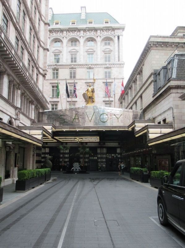 The Entrance Drive to the Savoy. Click for full size. The Entrance Drive to the Savoy image. Click for full size.