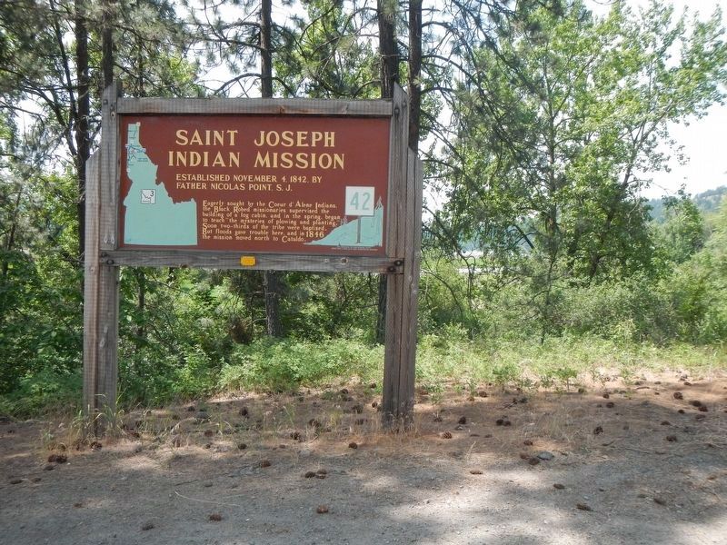 Saint Joseph Indian Mission Marker image. Click for full size.