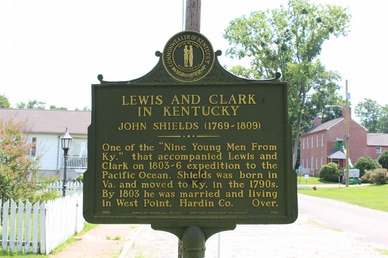 Lewis and Clark in Kentucky - John Shields (1769-1809) Marker (Side 1) image. Click for full size.
