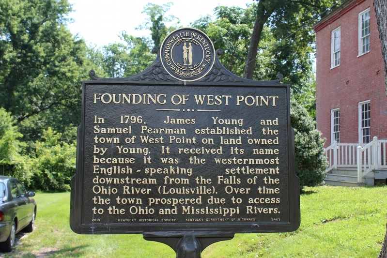 Founding of West Point/ James Young Marker (Side 1) image. Click for full size.