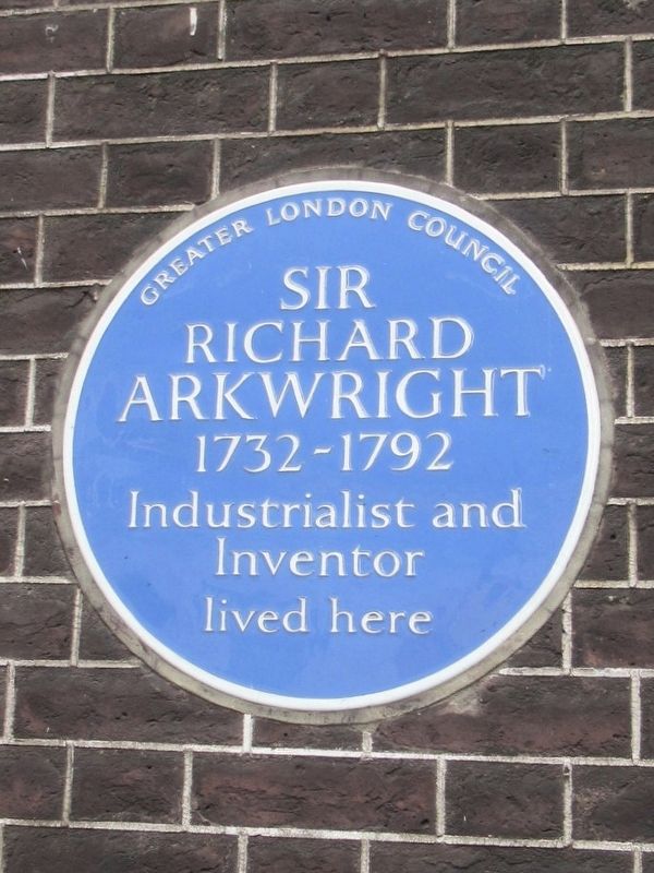 Sir Richard Arkwright Marker image. Click for full size.