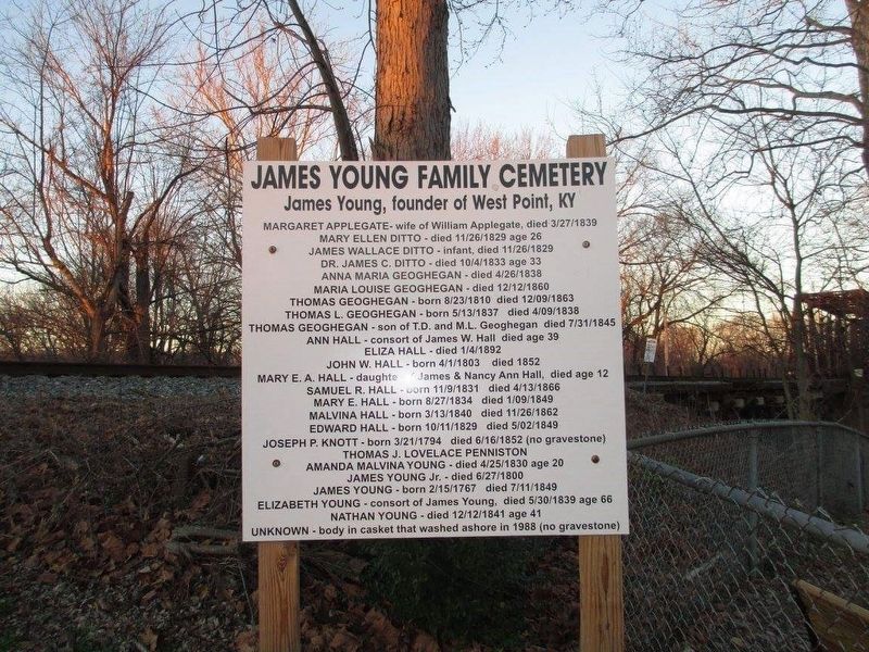 James Young Family Cemetery. Click for full size. James Young Family Cemetery image. Click for full size.