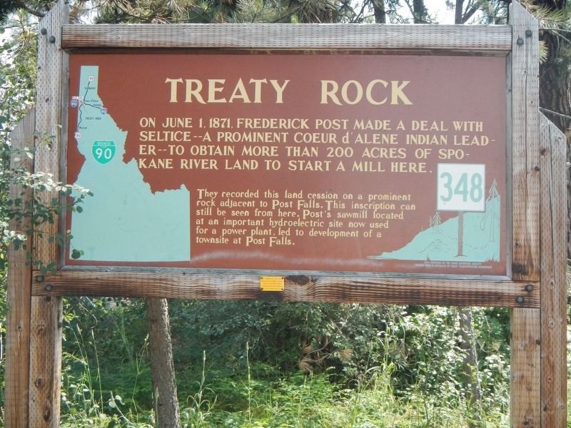 Treaty Rock Marker image. Click for full size.