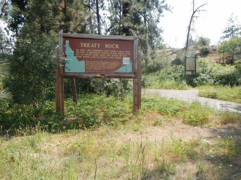 Treaty Rock Marker image. Click for full size.