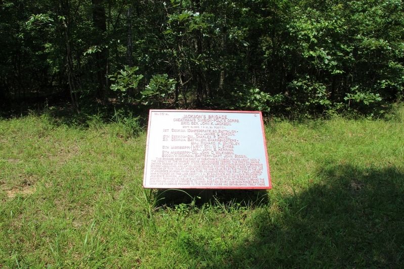 Jackson's Brigade Marker. Click for full size. Jackson's Brigade Marker image. Click for full size.