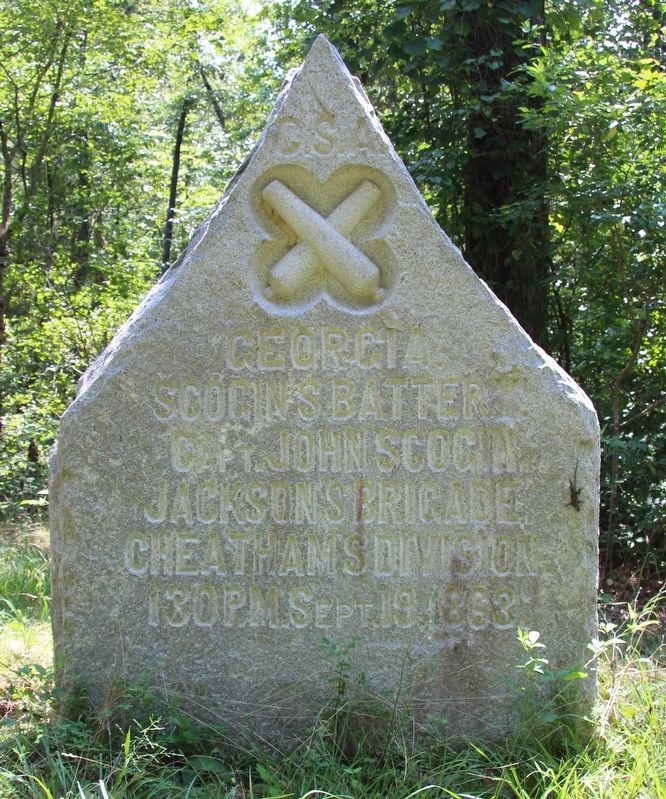 Scogin's Georgia Battery Marker. Click for full size. Scogin's Georgia Battery Marker image. Click for full size.