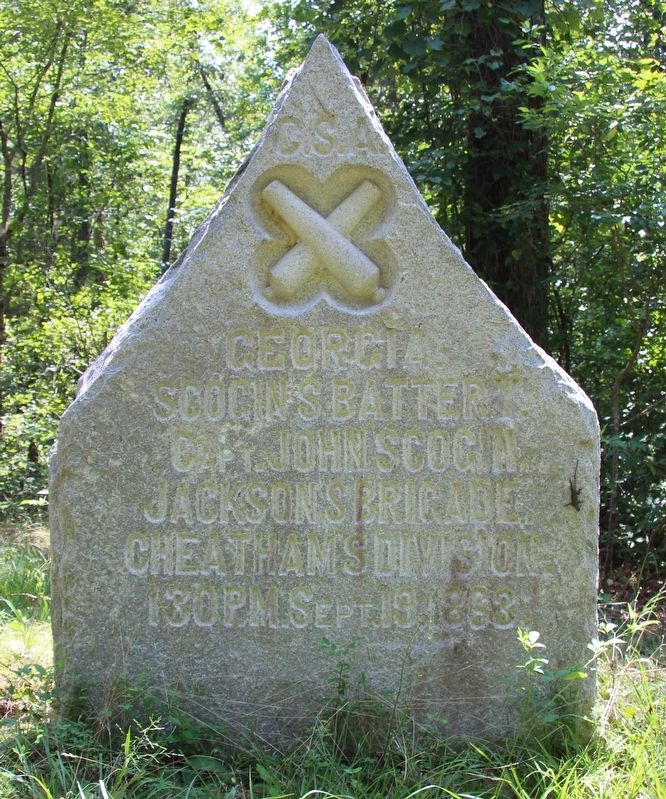 Scogin's Georgia Battery Marker image. Click for full size.