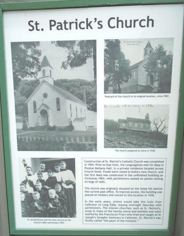St. Patrick's Church Marker image. Click for full size.