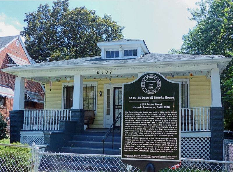 Doswell Brooks House Marker image. Click for full size.