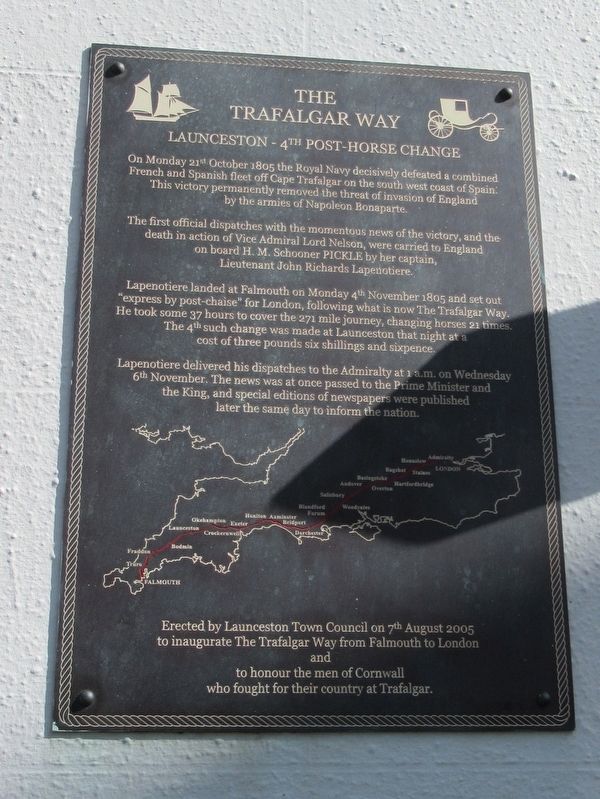 The Trafalgar Way Marker image. Click for full size.