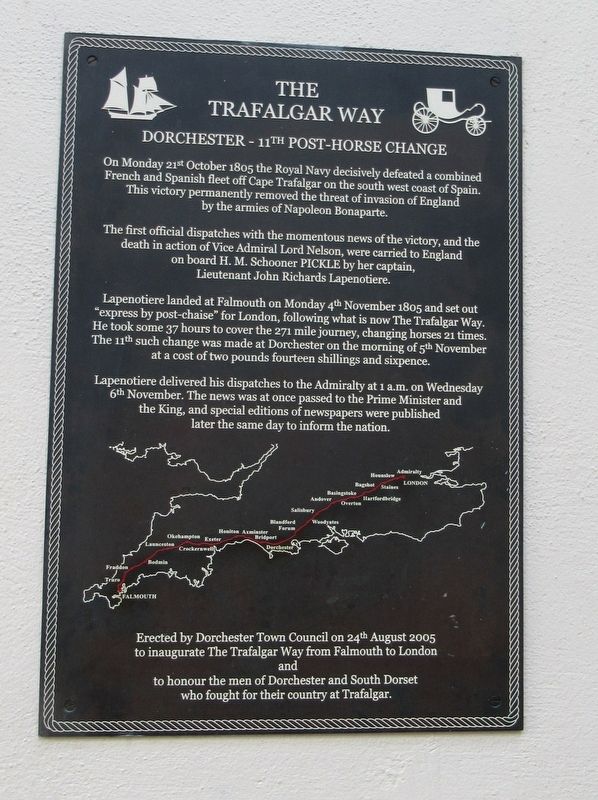 The Trafalgar Way Marker image. Click for full size.
