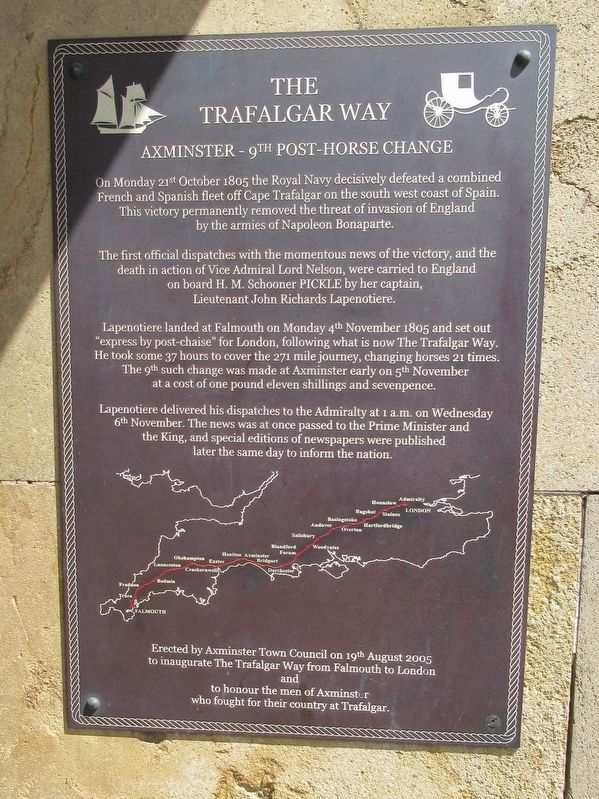 The Trafalgar Way Marker image. Click for full size.