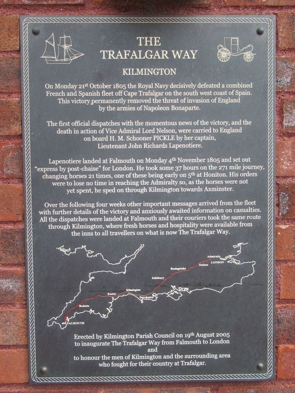 The Trafalgar Way Marker image. Click for full size.