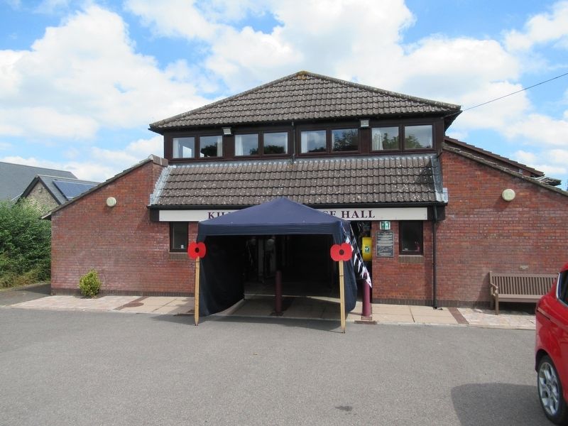 The Trafalgar Way Marker on Kilmington Village Hall image. Click for full size.