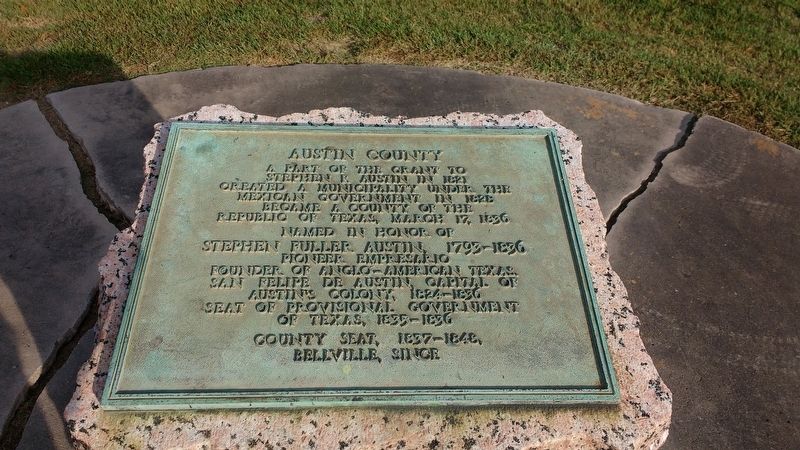 Austin County Marker image. Click for full size.