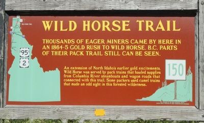 Wild Horse Trail Marker. Click for full size. Wild Horse Trail Marker image. Click for full size.