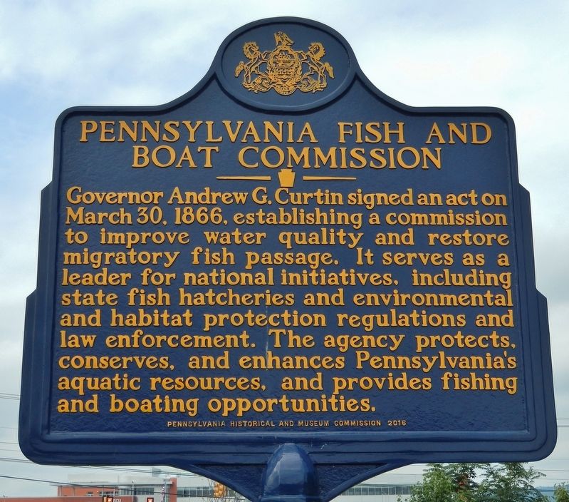 Pennsylvania Fish and Boat Commission Marker image. Click for full size.