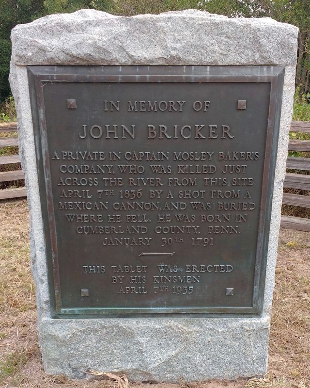 John Bricker Marker. Click for full size. John Bricker Marker image. Click for full size.