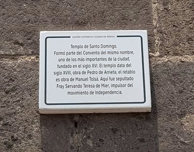 Temple of Santo Domingo Marker. Click for full size. Temple of Santo Domingo Marker image. Click for full size.