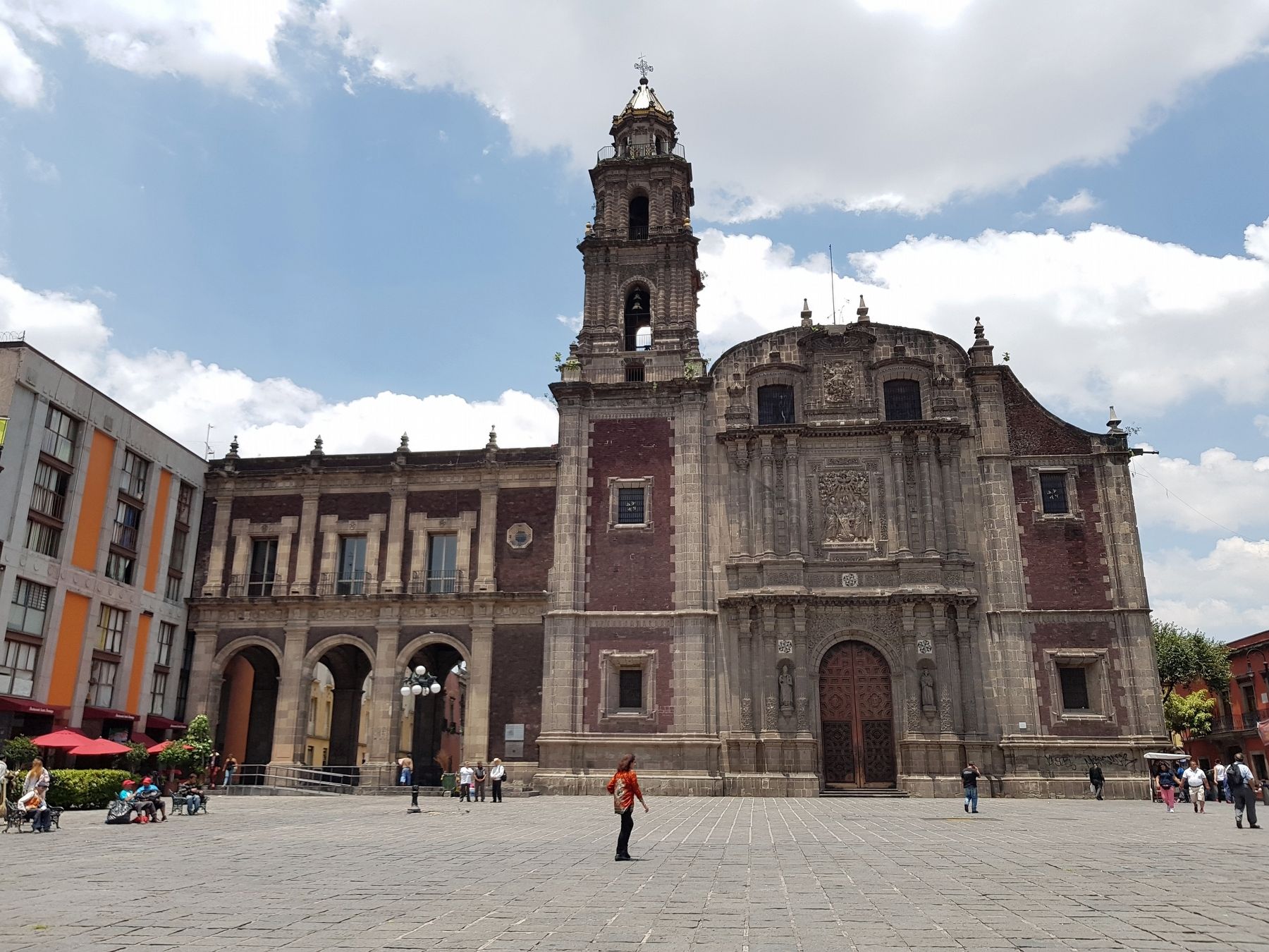 Temple of Santo Domingo and Marker. Click for full size. Temple of Santo Domingo and Marker image. Click for full size.